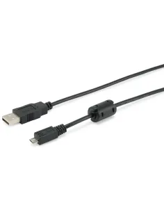 Equip 128551 Cable USB 2.0 Tipo A a Micro-B, 1,8 m , Negro