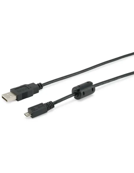 Equip 128551 Cable USB 2.0 Tipo A a Micro-B, 1,8 m , Negro
