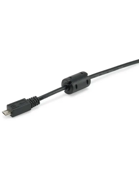 Equip 128551 Cable USB 2.0 Tipo A a Micro-B, 1,8 m , Negro