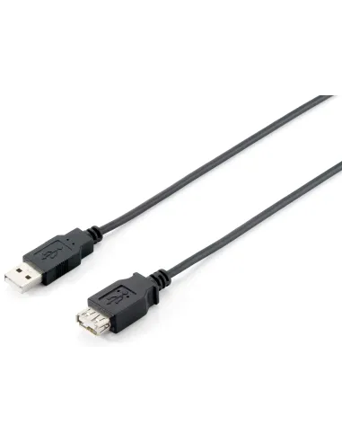 Equip 128852 Cable de extensión USB 2.0 tipo A macho a hembra, 5,0 m , negro