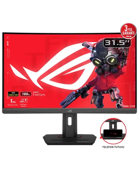 ASUS ROG Strix XG32WCS pantalla para PC 80 cm (31.5") 2560 x 1440 Pixeles Quad HD LED Negro