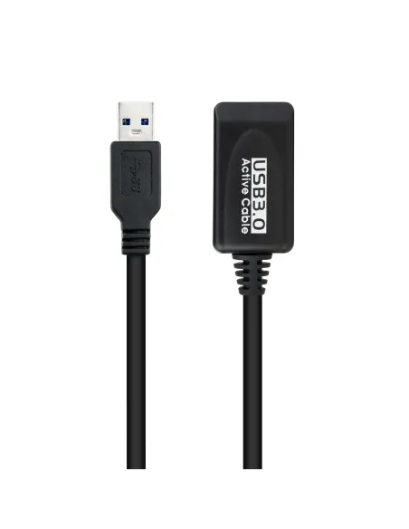 Nanocable Cable USB 3.0 prolongador con amplificador, tipo A M-A H, 5m