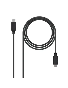 Nanocable USB 2.0, 1m cable USB USB C Negro
