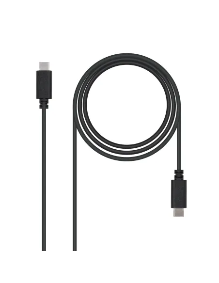 Nanocable USB 2.0, 1m cable USB USB C Negro