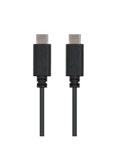 Nanocable USB 2.0, 1m cable USB USB C Negro 2