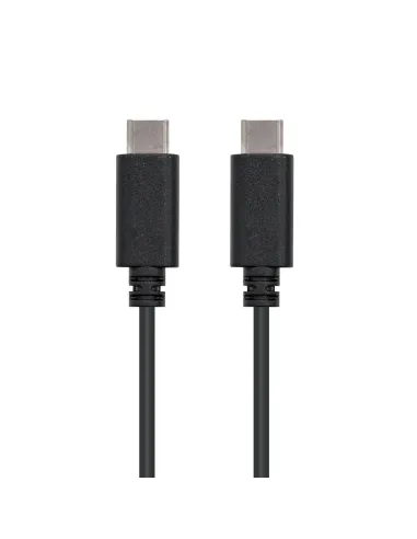 Nanocable USB 2.0, 1m cable USB USB C Negro