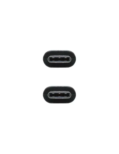 Nanocable USB 2.0, 1m cable USB USB C Negro