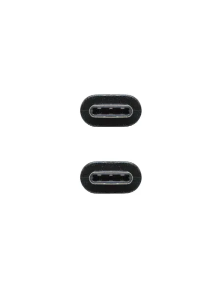 Nanocable USB 2.0, 1m cable USB USB C Negro