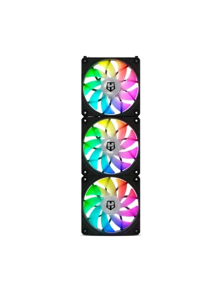 Ventilador caja nox hummer easylink black 3 x 120mm led argb