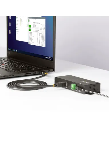 StarTech.com Hub USB Industrial de 7 Puertos Gestionado - Servicio Pesado - Caja de Metal - Protección ESD y Sobretensión -