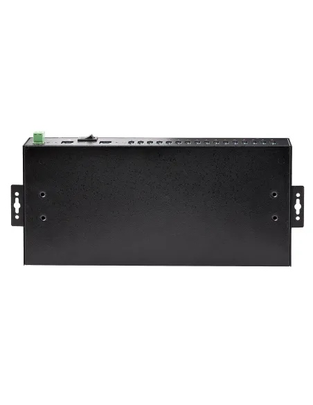 StarTech.com Hub Ladrón USB 3.0 5Gb de 16 Puertos Industrial - Metal - Montaje en Rack Superficie DIN - Carga Compartida USB