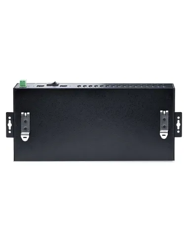 StarTech.com Hub Ladrón USB 3.0 5Gb de 16 Puertos Industrial - Metal - Montaje en Rack Superficie DIN - Carga Compartida USB