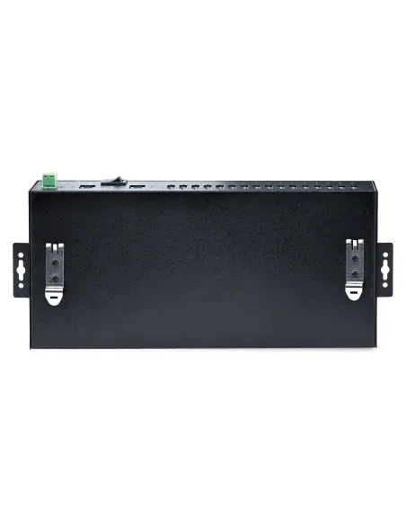 StarTech.com Hub Ladrón USB 3.0 5Gb de 16 Puertos Industrial - Metal - Montaje en Rack Superficie DIN - Carga Compartida USB