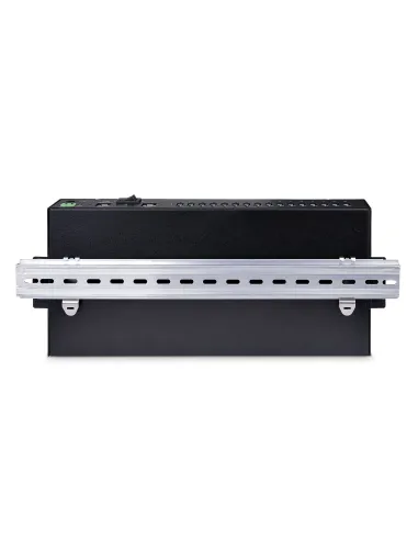 StarTech.com Hub Ladrón USB 3.0 5Gb de 16 Puertos Industrial - Metal - Montaje en Rack Superficie DIN - Carga Compartida USB