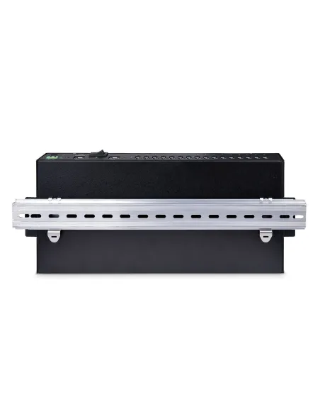 StarTech.com Hub Ladrón USB 3.0 5Gb de 16 Puertos Industrial - Metal - Montaje en Rack Superficie DIN - Carga Compartida USB