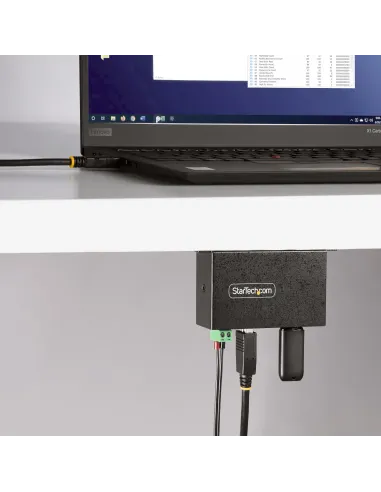 StarTech.com Hub USB Industrial de 4 Puertos Gestionado - Servicio Pesado - Caja de Metal - Protección ESD y Sobretensión -