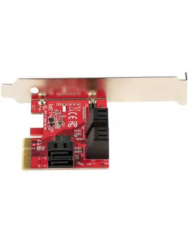 StarTech.com Tarjeta PCIe SATA - Tarjeta Controladora PCI Express de 6 Puertos SATA - 6Gbps - con Bracket de Perfil Bajo - con