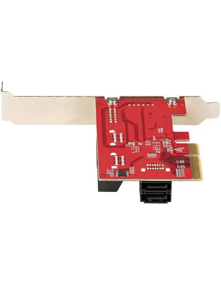 StarTech.com Tarjeta PCIe SATA - Tarjeta Controladora PCI Express de 6 Puertos SATA - 6Gbps - con Bracket de Perfil Bajo - con
