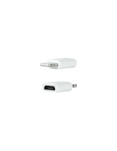 Nanocable Adaptador Lightning a Micro USB, Lightning M-Micro B H Blanco