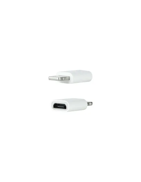 Nanocable Adaptador Lightning a Micro USB, Lightning M-Micro B H Blanco