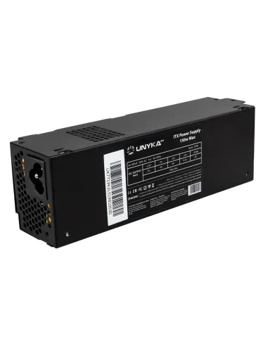 UNYKAch ITX 150 unidad de fuente de alimentación 150 W 20+4 pin ATX Flex ATX Negro