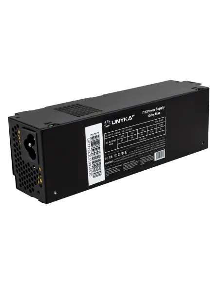 UNYKAch ITX 150 unidad de fuente de alimentación 150 W 20+4 pin ATX Flex ATX Negro
