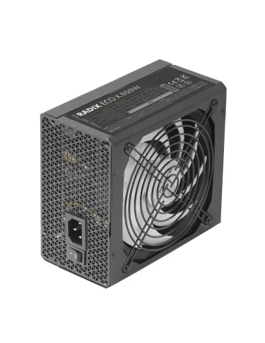 Tacens RADIX ECO X 850, Fuente Alimentación PC ATX 850W, 6 Años Garantía, 87% Eficiencia, Tecnologías SMD y DC-DC, Ventilador