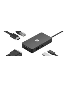 Hub usb tipo c microsoft tavel hdmi -  ethernet -  vga -  usb tipo a -  usb tipo c