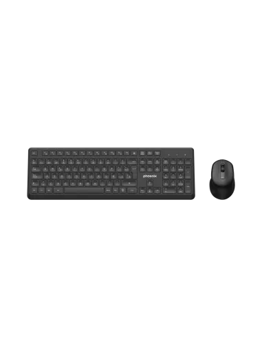 Phoenix combo teclado + ratón inalámbrico con receptor usb 1600dpi