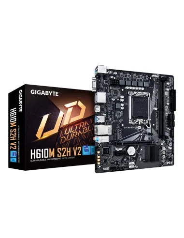 GIGABYTE H610M S2H V2 Placa base - Soporta CPUs Intel Core de 14ª generación, 4+1+1 Fases Híbridas VRM Digital, hasta 5600MHz
