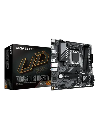 GIGABYTE B650M D3HP Placa base - AMD Ryzen serie 9000, VRM de 5+2+2 fases, hasta 7600 MHz DDR5 (OC), 2xPCIe 4.0 M.2, LAN 2,5