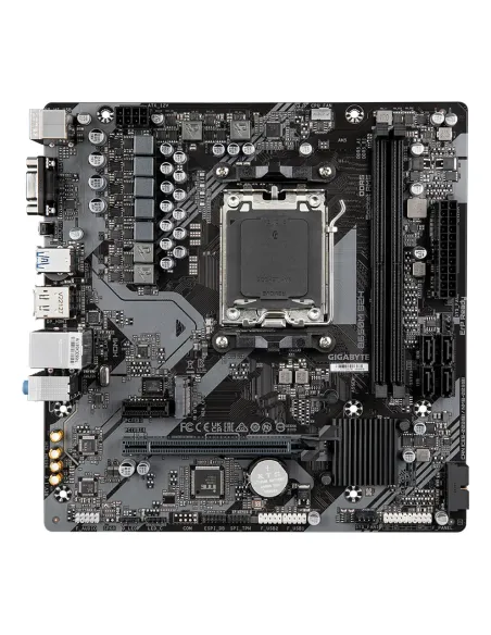 GIGABYTE B650M S2H Placa base - AMD Ryzen serie 9000, VRM de 5+2+2 fases, hasta 6400 MHz DDR5 (OC), 1xPCIe 4.0 M.2, LAN GbE,