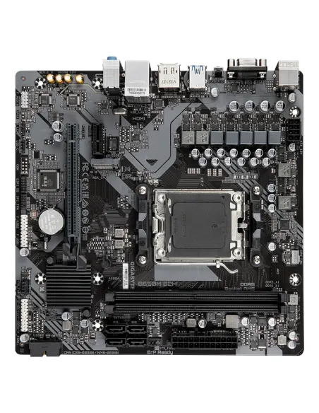 GIGABYTE B650M S2H Placa base - AMD Ryzen serie 9000, VRM de 5+2+2 fases, hasta 6400 MHz DDR5 (OC), 1xPCIe 4.0 M.2, LAN GbE,