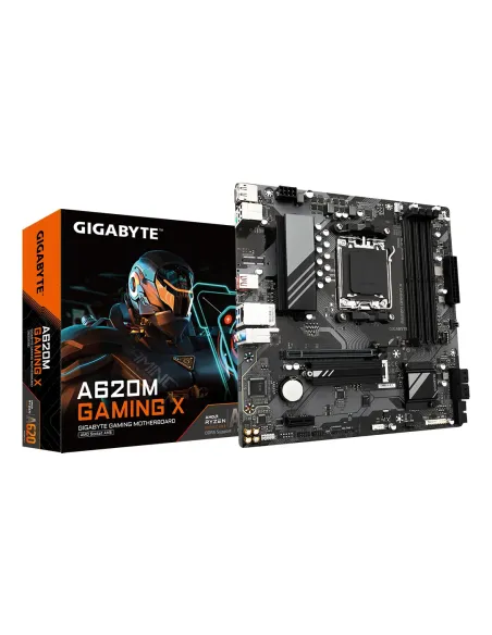 GIGABYTE A620M GAMING X Placa base - Soporta CPUs AMD Ryzen 8000, VRM digital de 8+2+1 fases, hasta 8000MHz DDR5 (OC), 1xPCIe