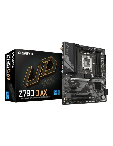 GIGABYTE Z790 D AX Placa base - Soporta CPUs Intel Core de 14ª generación, VRM digital de 12+1+1 fases, hasta 7600MHz DDR5