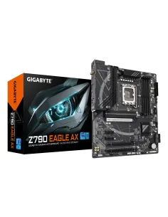 GIGABYTE Z790 EAGLE AX Placa base - Soporta CPUs Intel Core de 14ª generación, VRM digital de 12+1+1 fases, hasta 7600MHz DDR5