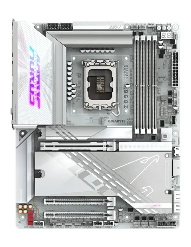 GIGABYTE Placa base Z890 AORUS PRO ICE - Compatible con CPUs Intel Core Ultra (Serie 2), VRM de 16+1+2 fases, hasta 9500MHz