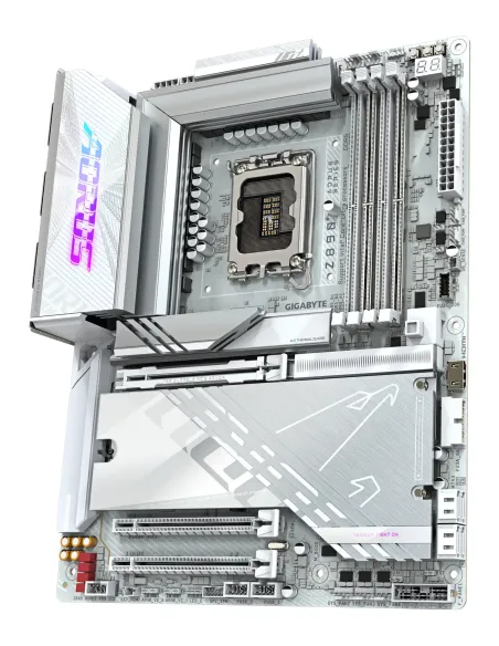 GIGABYTE Placa base Z890 AORUS PRO ICE - Compatible con CPUs Intel Core Ultra (Serie 2), VRM de 16+1+2 fases, hasta 9500MHz