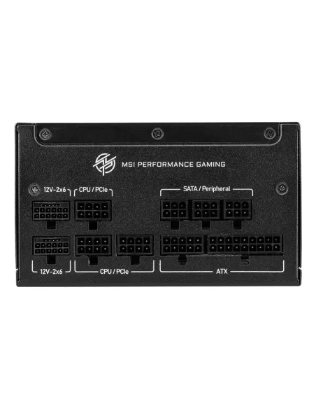 MSI MPG A850GS PCIE5 unidad de fuente de alimentación 850 W 24-pin ATX ATX Negro