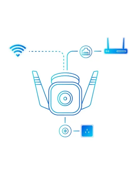 TP-Link Tapo TC65 cámara de vigilancia Bala (forma) Cámara de seguridad IP Exterior 2304 x 1296 Pixeles Techo pared