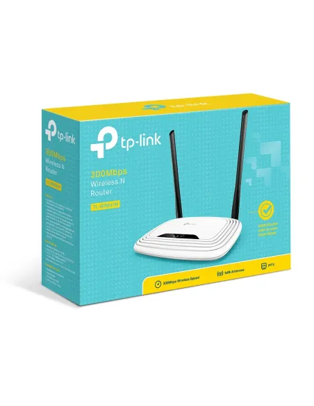 TP-Link TL-WR841N router inalámbrico Ethernet rápido Banda única (2,4 GHz) Blanco