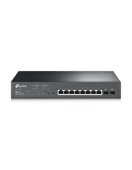 TP-Link JetStream TL-SG2210MP switch Gestionado L2 L2+ Gigabit Ethernet (10 100 1000) Energía sobre Ethernet (PoE) 1U Negro