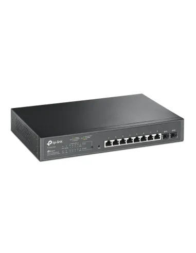 TP-Link JetStream TL-SG2210MP switch Gestionado L2 L2+ Gigabit Ethernet (10 100 1000) Energía sobre Ethernet (PoE) 1U Negro