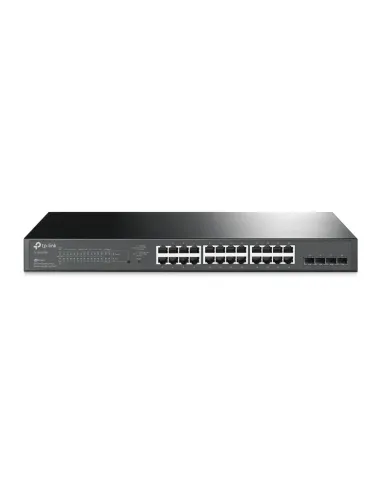 TP-Link JetStream TL-SG2428P switch Gestionado L2 L2+ Gigabit Ethernet (10 100 1000) Energía sobre Ethernet (PoE) 1U Negro