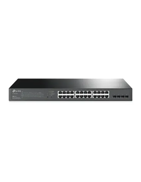 TP-Link JetStream TL-SG2428P switch Gestionado L2 L2+ Gigabit Ethernet (10 100 1000) Energía sobre Ethernet (PoE) 1U Negro