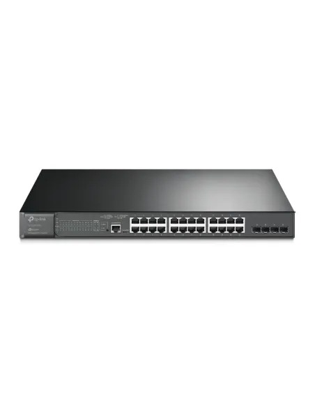 TP-Link JetStream TL-SG3428MP switch Gestionado L2+ Gigabit Ethernet (10 100 1000) Energía sobre Ethernet (PoE) 1U Negro
