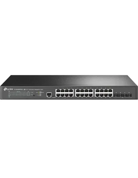 TP-Link JetStream TL-SG3428XPP-M2 switch Gestionado L2+ 2.5G Ethernet (100 1000 2500) Energía sobre Ethernet (PoE) 1U Negro