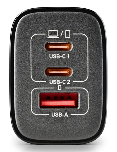 NGS ERA 65W BLACK Universal Negro Corriente alterna Carga rápida Interior