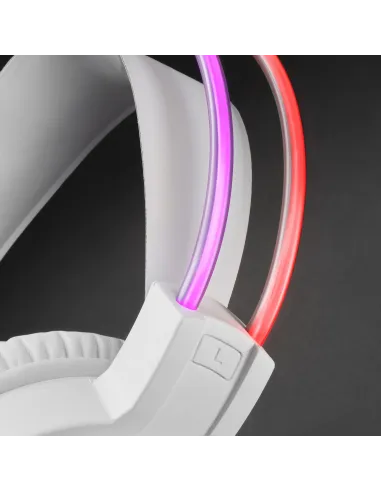 Mars Gaming MHRGBW, Auriculares Chroma RGB Flow, Micrófono Profesional, Sonido Espacial, Blanco