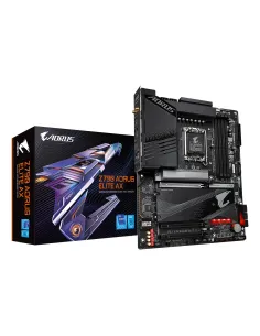 GIGABYTE Z790 AORUS ELITE AX Placa base - Soporta CPUs Intel Core de 14ª generación, 16*+2+1 fases de VRM digital, hasta